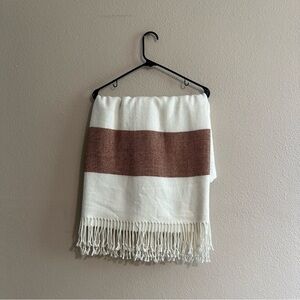 Hearth & Hand With Magnolia Single Stripe Tassle Throw Blanket